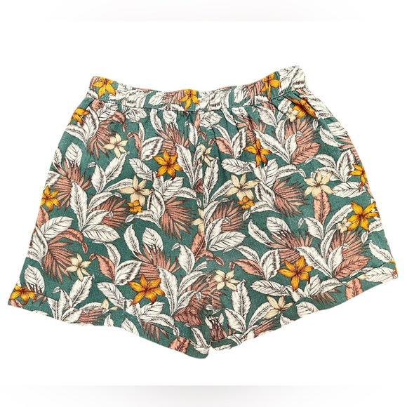 Aeropostale Floral Print Linen Blend Shorts Size S - Picture 2 of 6